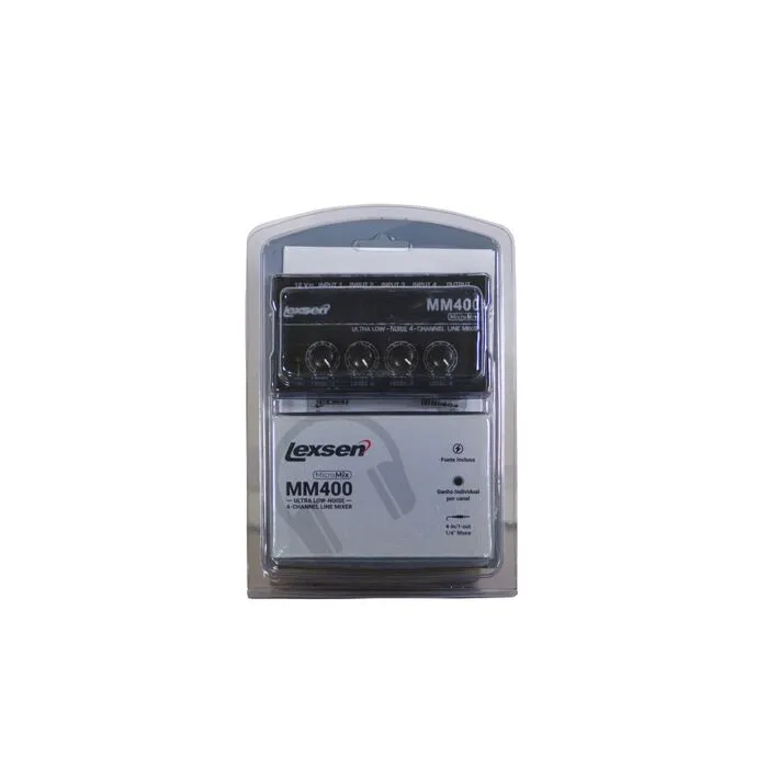 MM400 - Mixer Compacto MicroMix de 4 canais - Lexsen 3