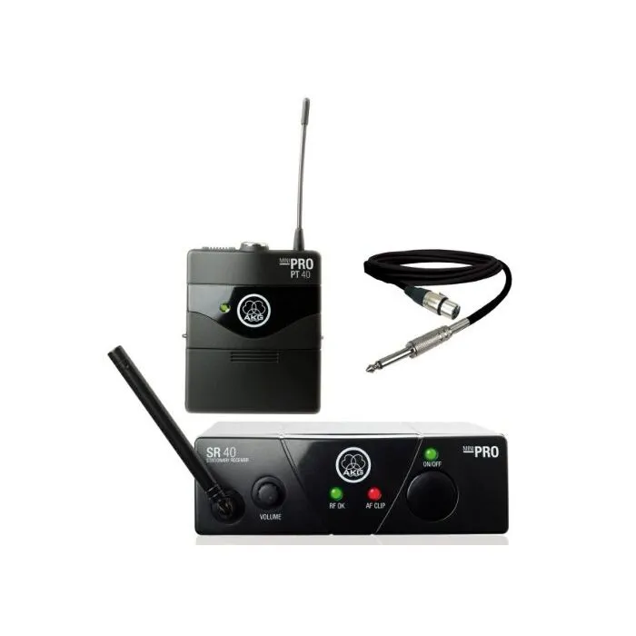 Akg wms 40 mini instrumental set banda c sem fio Transmissor sem fio para instrumentos musicais elétricos e eletroacústicos.-akg wms 40 mini instrumental set banda c sem fio ID-2052