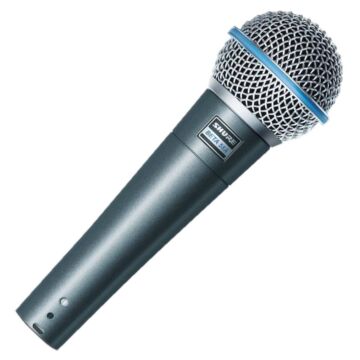 Microfone dinamico supercardioide alto ganho BETA 58A Shure 1