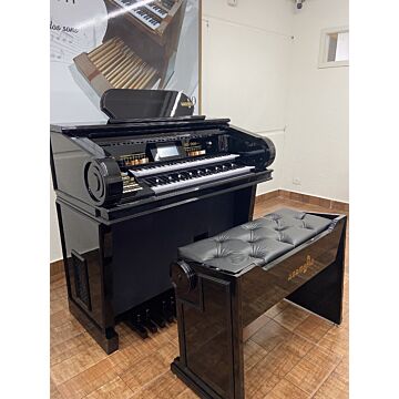 Comprar Órgão Eletrônico Harmonia HS 900 Luxo - Preto Laca - 2 Teclados 61 Teclas, 160 Sons - 1
